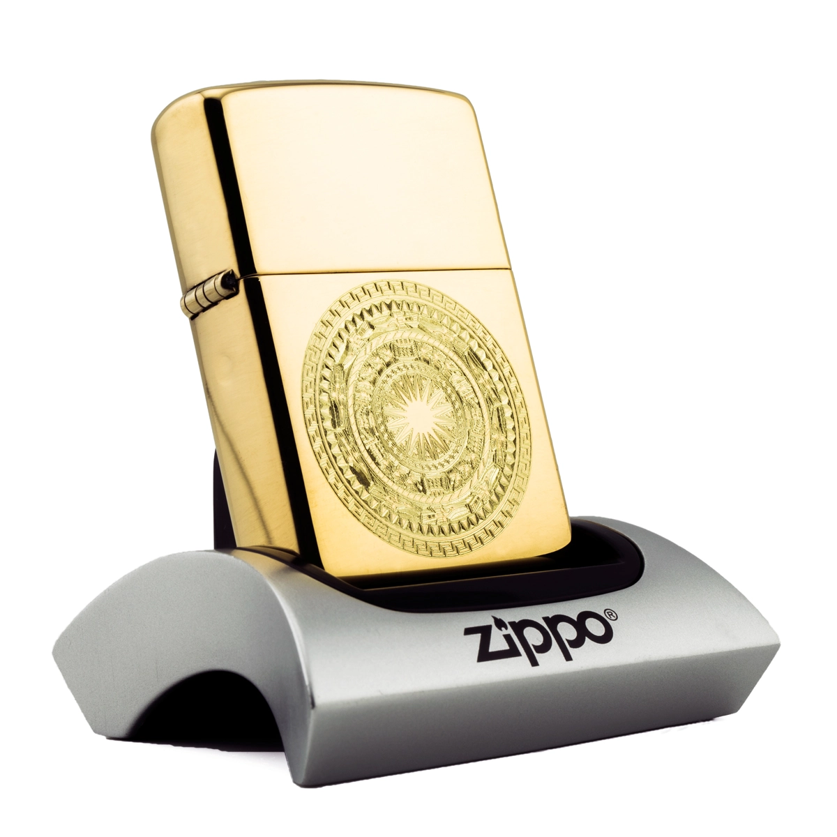 ZIPPO KHẮC HOA VĂN TRỐNG ĐỒNG