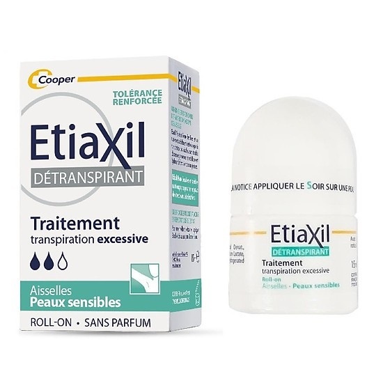 Lăn khử mùi EtiaXil Detranspirant Aisselles Peaux Sensibles chống mùi đặc trị dành cho da nhạy cảm (15ml)