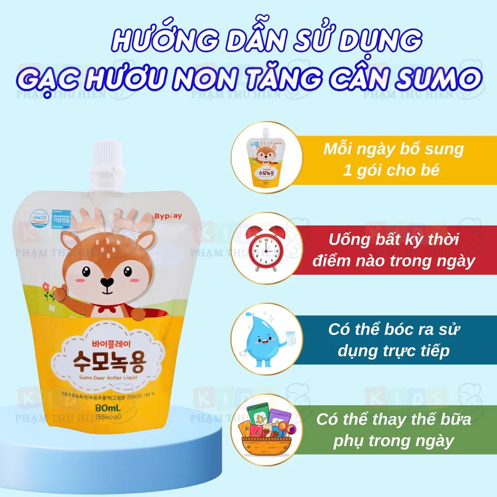 ￼Gạc Hươu Non Tăng Cân Sumo Hàn Quốc Giúp Bé Ăn Ngon, Cải Thiện, Tăng Cường Hệ Miễn Dịch Cho Bé