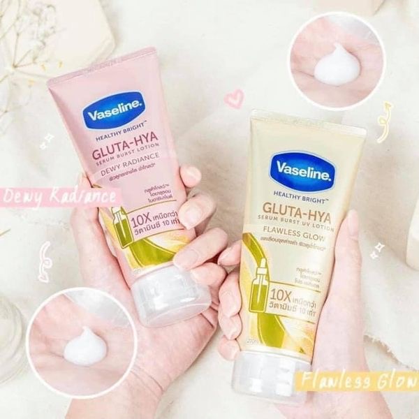 ￼Sữa Dưỡng Thể Vaseline Sáng Da Ngày Và Đêm Gluta-hyal