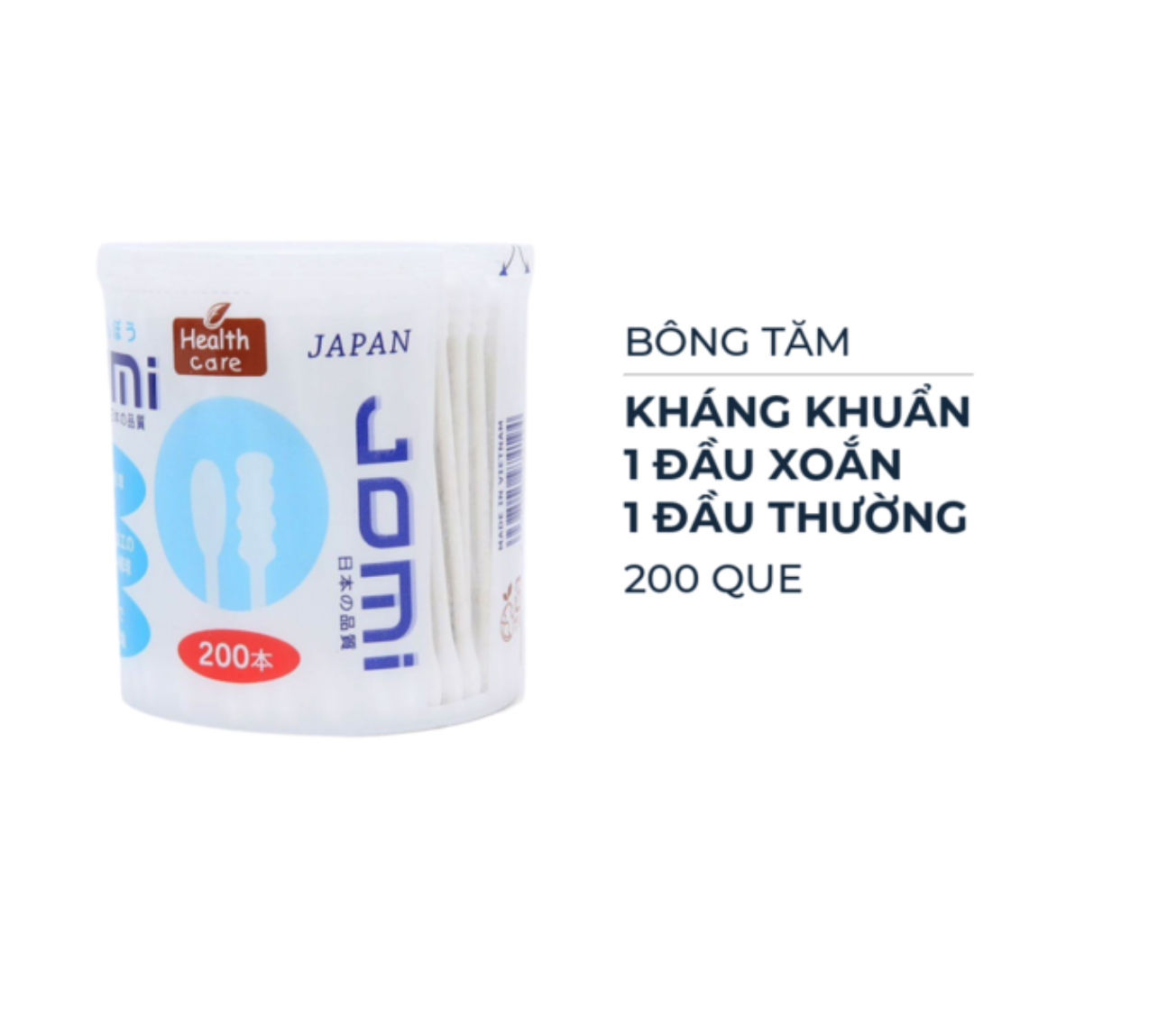 Bông Tăm JOMI Kháng Khuẩn (200 Que)