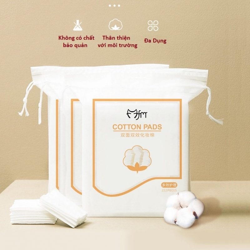 ￼BÔNG TẨY TRANG COTTON PADS 222 MIẾNG