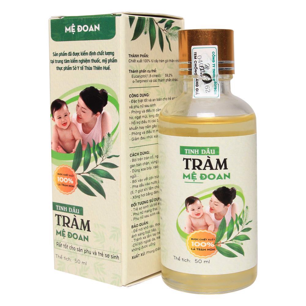 Tinh dầu Tràm Mệ Đoan hỗ trợ phòng giảm các chứng cảm cúm, sổ mũi, ho, ngạt mũi (50ml)