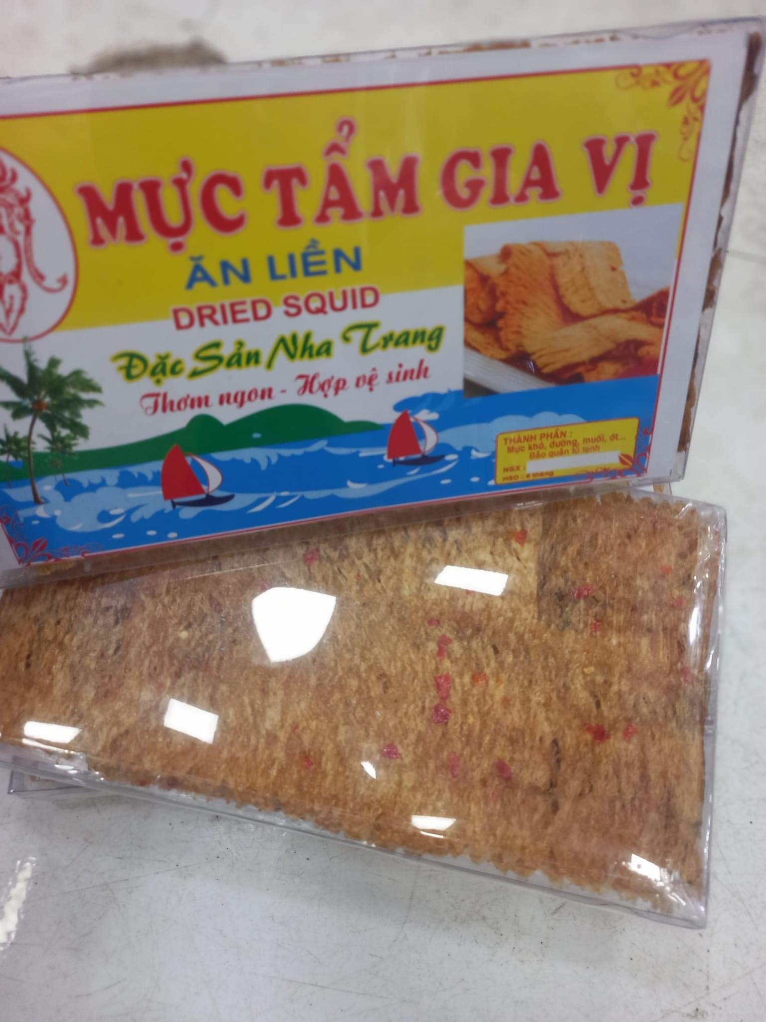 ￼Mực cán tẩm gia vị Nha Trang dày cơm dai ngon ngọt hậu