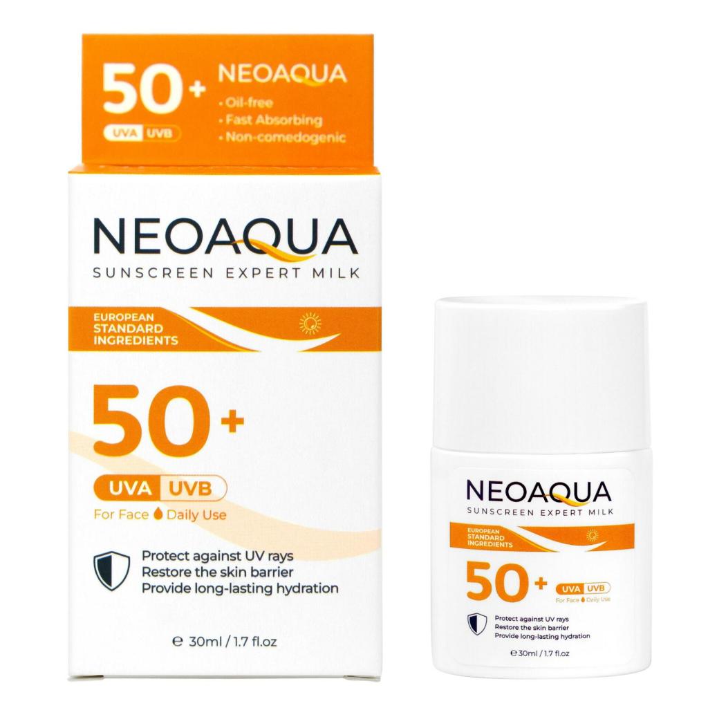 Sữa chống nắng dưỡng ẩm kiềm dầu NeoAqua Sunscreen Expert Milk SPF50+ (30ml)