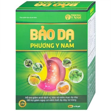 Dung dịch Bảo Dạ Phương Y Nam hỗ trợ giảm acid dịch vị, bảo vệ niêm mạc dạ dày (15 gói x 15ml)